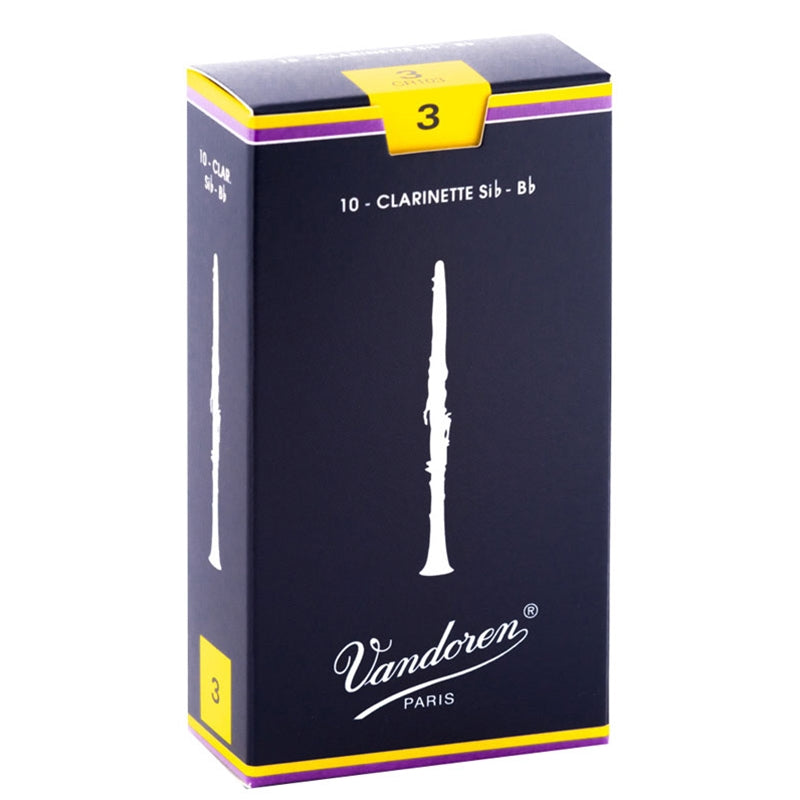 Vandoren Bb Clarinet Traditional Reeds: (Box of 10)
