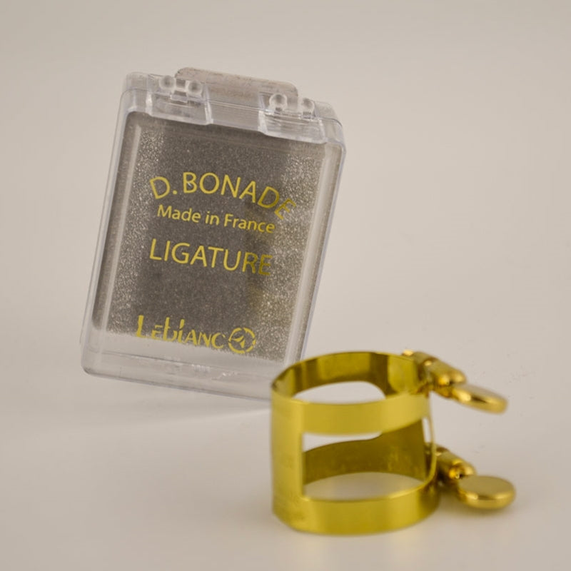 Bonade 2254UG Inverted Alto Sax Ligature Gold