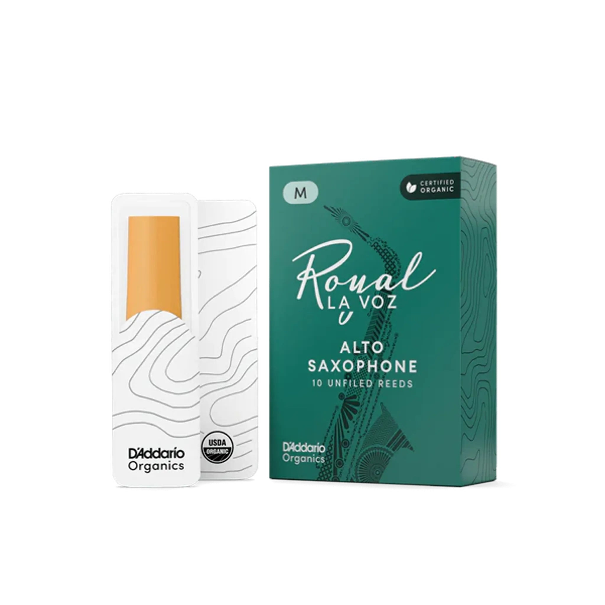 La Voz Alto Sax Reeds, Medium, Box of 10