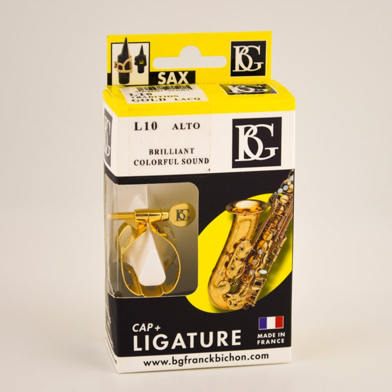 BG BGL10 Tradition Ligature, Gold Lacquer - Alto Sax